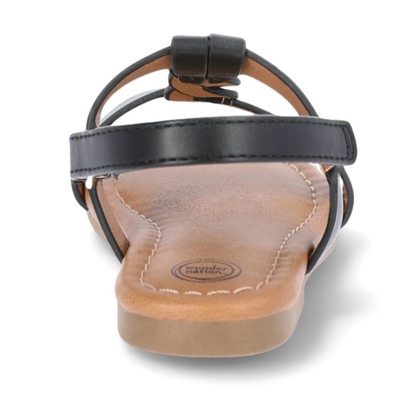 NWOT Wonder Nation Toddler Size 10 Girl Braid Sandals - Picture 3 of 4